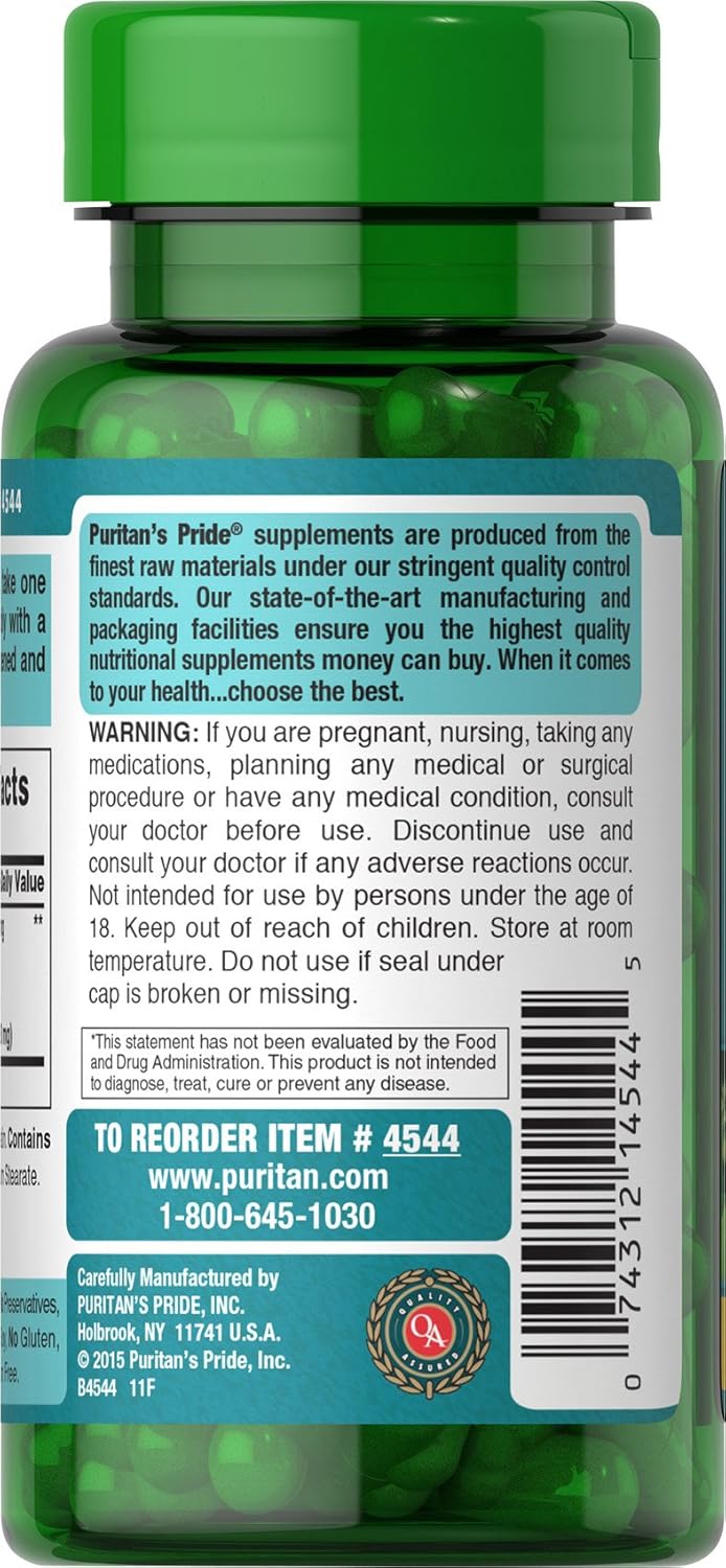 Puritan's Pride Ginkgo Biloba Extract 120 mg - 100 Caps - Görsel 2