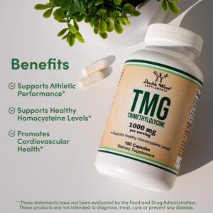 DOUBLE WOOD Tmg Trimethylglycine 1000mg 180 Capsul - Görsel 2