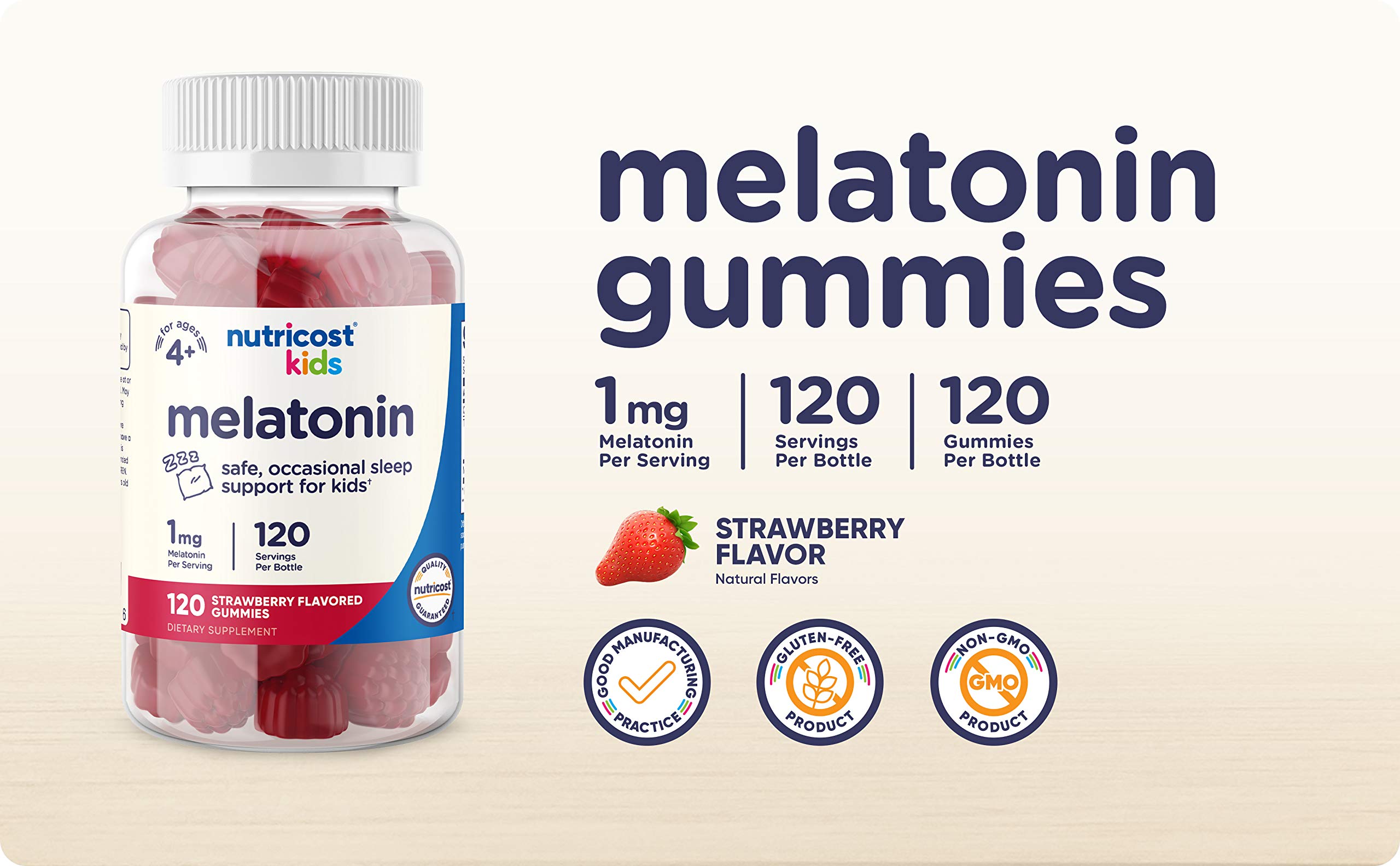 Nutricost Kids Melatonin +4 Age Gummies 120 - Görsel 2