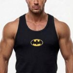 Batman Baskılı Fitilli Beast Mode Siyah Atlet