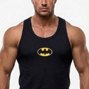 Batman Baskılı Fitilli Beast Mode Siyah Atlet