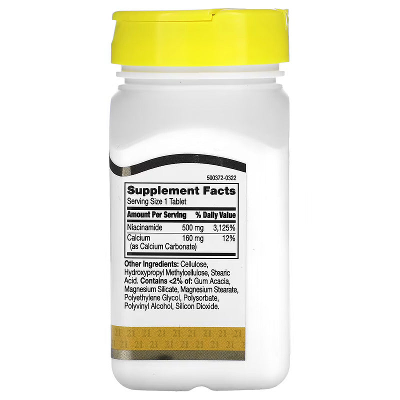 21ST Century Prolonged Release Energy Support Niacinamide 500 Mg 110 Tablet (NON-FLUSH) - Görsel 2