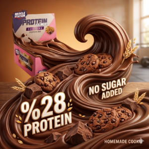 Muscle Station Musclestation Supreme Crunch Ev Kurabiyesi Çikolata 12li kutu