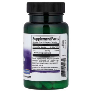 Swanson Zinc Picolinate 22 mg 60 Vegan Capsules