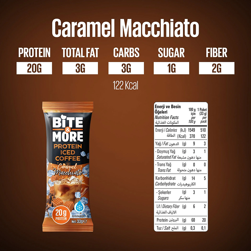Caramel Macchiato Protein Soğuk Kahve (33g x 10 Adet) - Görsel 2
