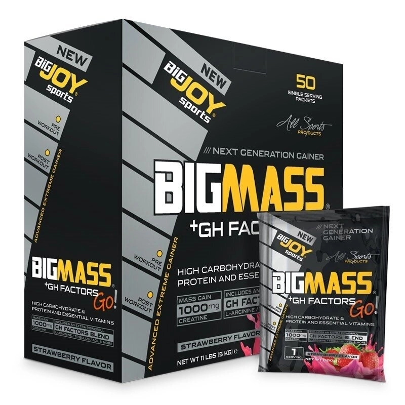 Big Joy Big Mass +GH Factors Go 5000 Gr 50 Saşe - Görsel 2