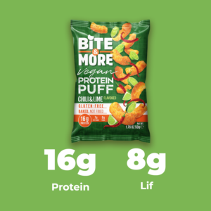 Bite & More Ekşi Krema & Soğanlı Vegan Protein Puff 50 Gr