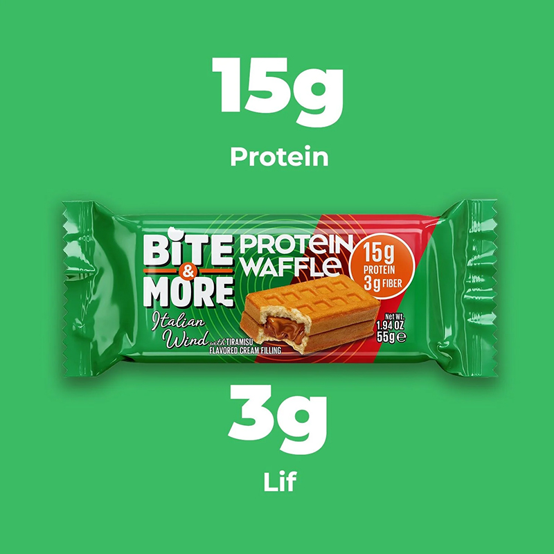 Tiramisu Kremalı Protein Waffle (55g x 12 Adet) - Görsel 4