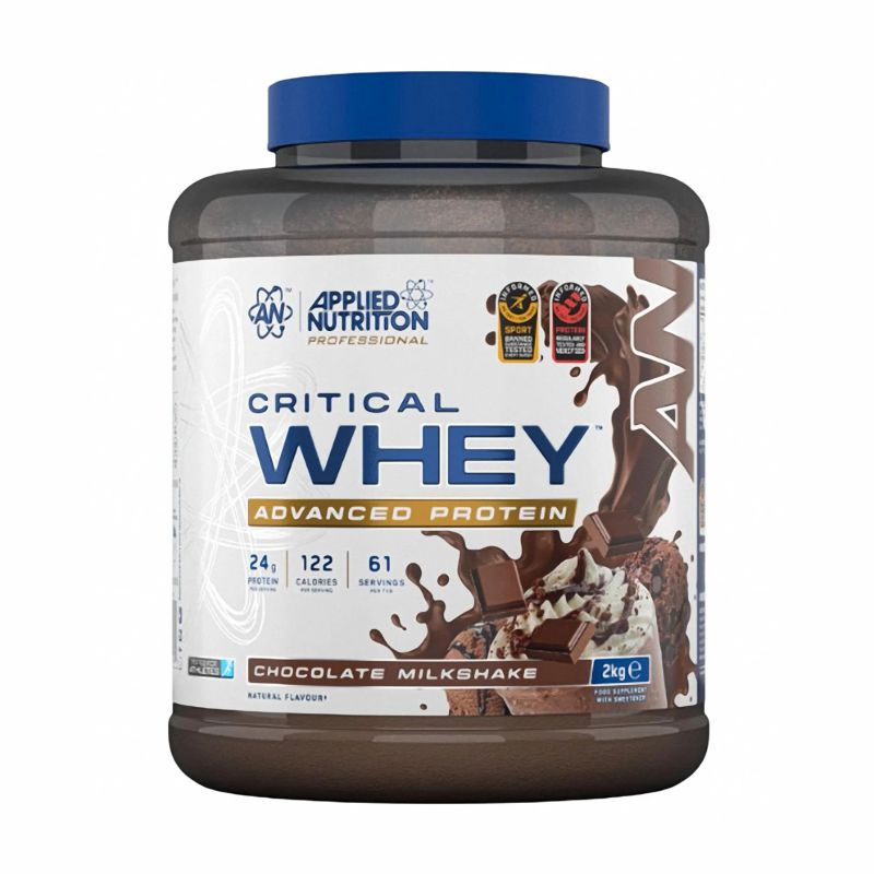 88410d_f9492df199a647c7bc4c6d74f93675c5mv2 Applied Nutrition Critical Whey Protein 2000 Gr Chocolate Milkshake - Görsel 1