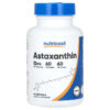 Nutricost Astaxanthin Antioxidants 12 mg 60 Softgels