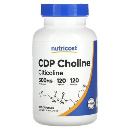 Nutricost CDP Choline Citicoline 300 mg 120 Capsules