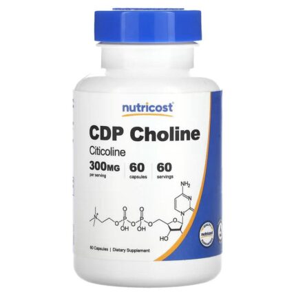 Nutricost CDP Choline Citicoline 300 mg 60 Capsules