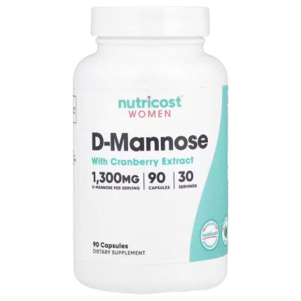 Nutricost Women D-Mannose with Cranberry Extract 90 Capsules