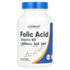 Nutricost Vitamin B9 Folate - Folic Acid 1,000 mcg 240 Capsules