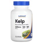 Nutricost Kelp 325 mg Source of Iodine Greens & Superfoods 120 Capsules