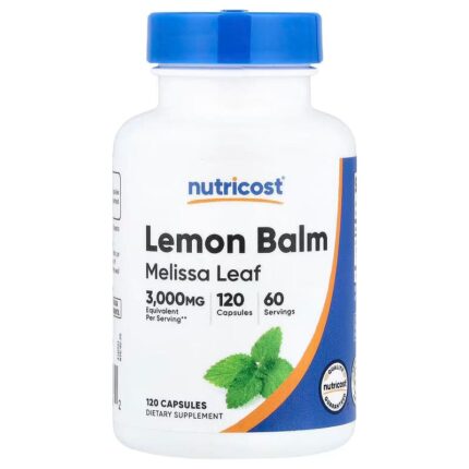 Nutricost Lemon Balm Melissa Leaf 120 Capsules