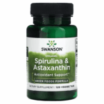 Swanson Organic Spirulina Astaxanthin Greens Superfoods 120 Veggie Tabs