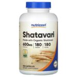 Nutricost Shatavari Asparagus racemosus 600 mg 180 Capsules