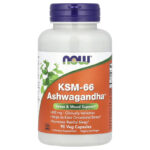 NOW Foods KSM66 Ashwagandha 600 mg 90 Veggie Caps