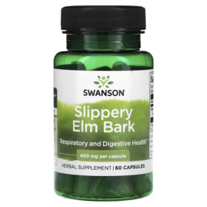 Swanson Slippery Elm Bark Digestive Health 400 mg 60 Capsules