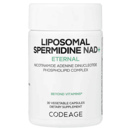 Codeage Liposomal Spermidine NAD+ Brain & Cognitive 30 Vegetable Capsules