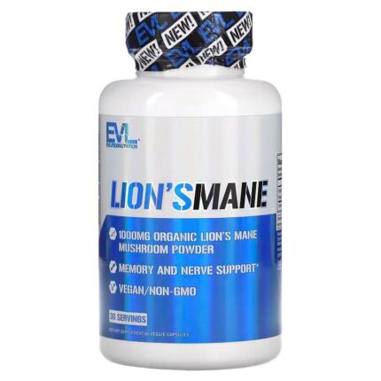 Evlution Organic Lion’s Mane Mushroom Nootropics Brain Support