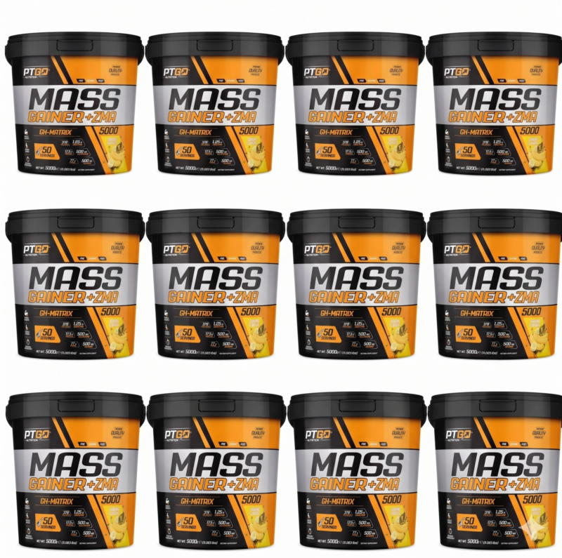 ( 12 li) Avantaj paketi PT GO NUTRITION Mass Gainer 5 kg Kova Muz 🍌
