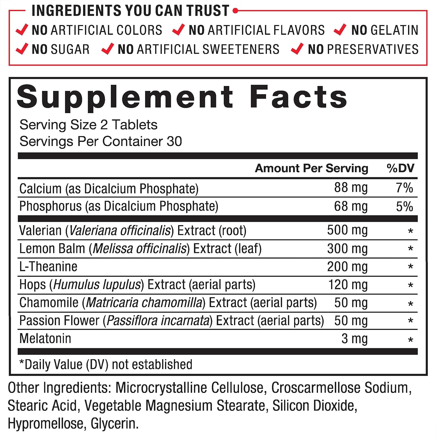 Force Factor Somnapure Drug-Free Sleep Aid Sleeplessness with Melatonin & Valerian & Theanine Fall Asleep 60 Tablet