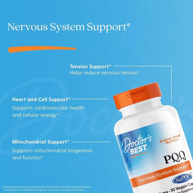 Doctor's Best PQQ with BioPQQ Antioxidants Brain & Cognitive 30 Veggie Caps - Görsel 3