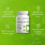 Deal Supplement Methyl B-12 Vitamins 5000 mcg, 240 Tablets - Görsel 3