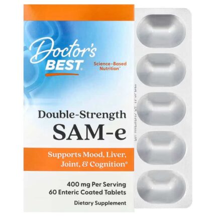 Doctor's Best SAM-e 400 mg 60 Liver , Joint , Cognition Brain & Cognitive Enteric Coated Tablets