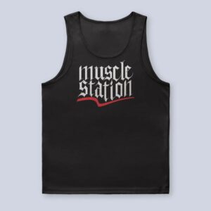 Muscle Station Street Gym Workout Atlet Siyah