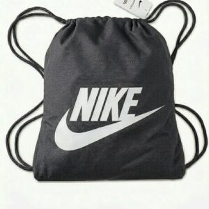 Nike Baskılı Büzgülü Spor Sırt Çantası Gri