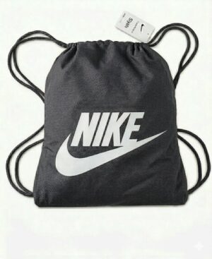 Nike Baskılı Büzgülü Spor Sırt Çantası Gri