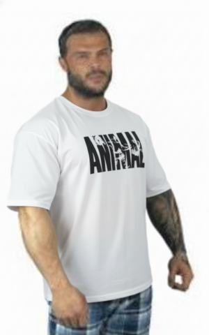OVERSIZE TİŞÖRT ANIMAL BEYAZ
