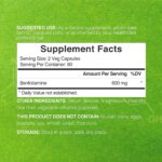 Deal Supplement Benfotiamine 600mg B1 Thiamine Per Serving 180 Veggie Capsules - Görsel 2