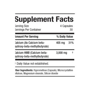 Allmax Hmb 3000 Mg 120 Veggie Caps