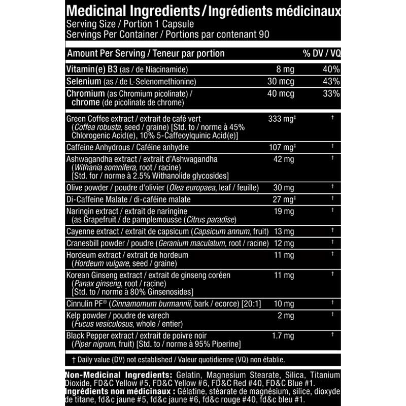 Allmax Rapidcuts Shredded Extreme Thermogenic Fat Burner 90 Capsul - Görsel 2