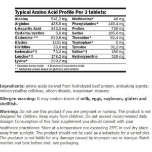 AMIX Beef Amino / 250 Tabs
