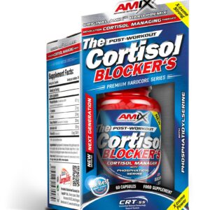 Amix The Cortisol Blocker Bacopa Alpha lipoic Tyrosin Tryptophan 60 Caps