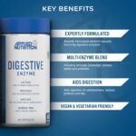 Applied Nutrition Digestive Enzyme Lactase Protease Amylase Aids Digestion Flatulence Control 60 - Görsel 2