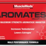MuscleMeds AROMATEST Testosterone Booster & Aromatase Inhibitor, Lowers Estrogen, Supports Muscle Building & Strength, Anti-Aging Hormone Replacement for Men, 30 Liquid caps