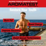 MuscleMeds AROMATEST Testosterone Booster & Aromatase Inhibitor, Lowers Estrogen, Supports Muscle Building & Strength, Anti-Aging Hormone Replacement for Men, 30 Liquid caps - Görsel 2