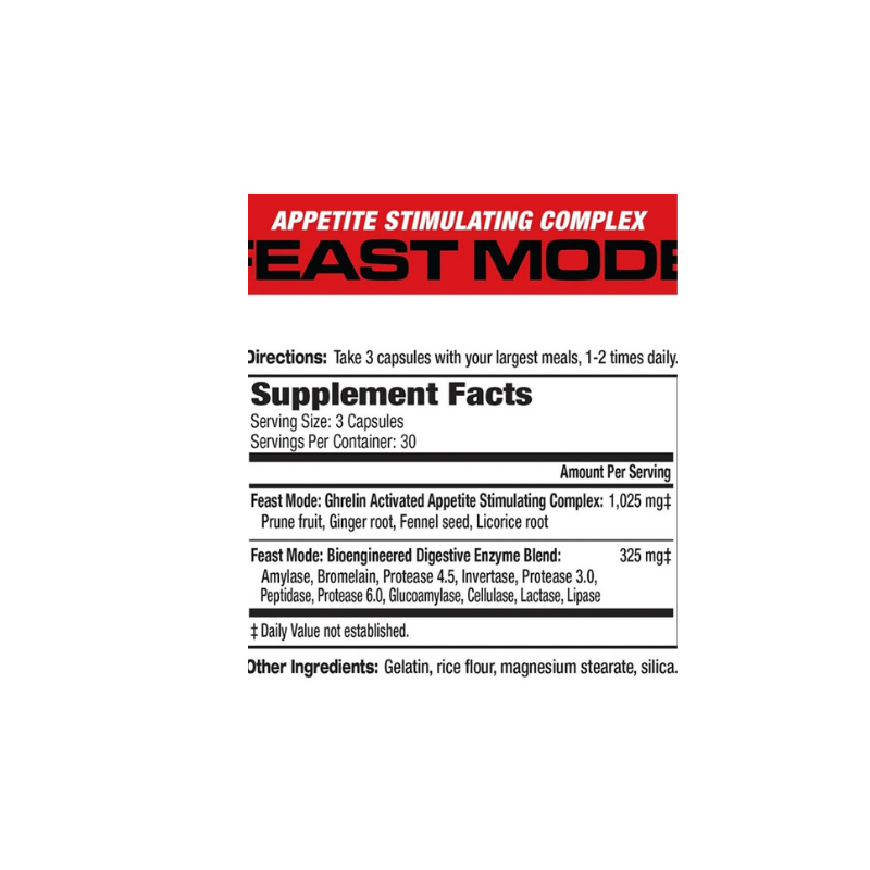 Musclemeds Feast Mode Weight Gain Boost 90 Kapsül