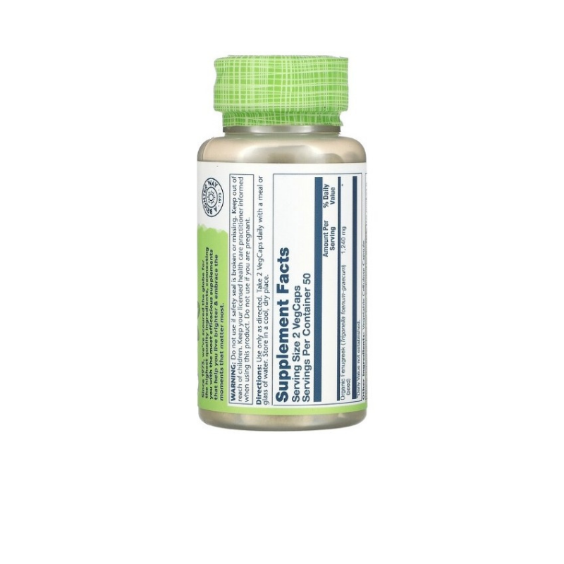 Solaray Fenugreek, 620 mg 100 Vegcaps