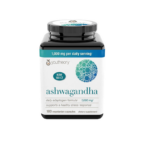 Youtheory Organic Ashwagandha 180 Vegetarian Capsul – 1000 mg