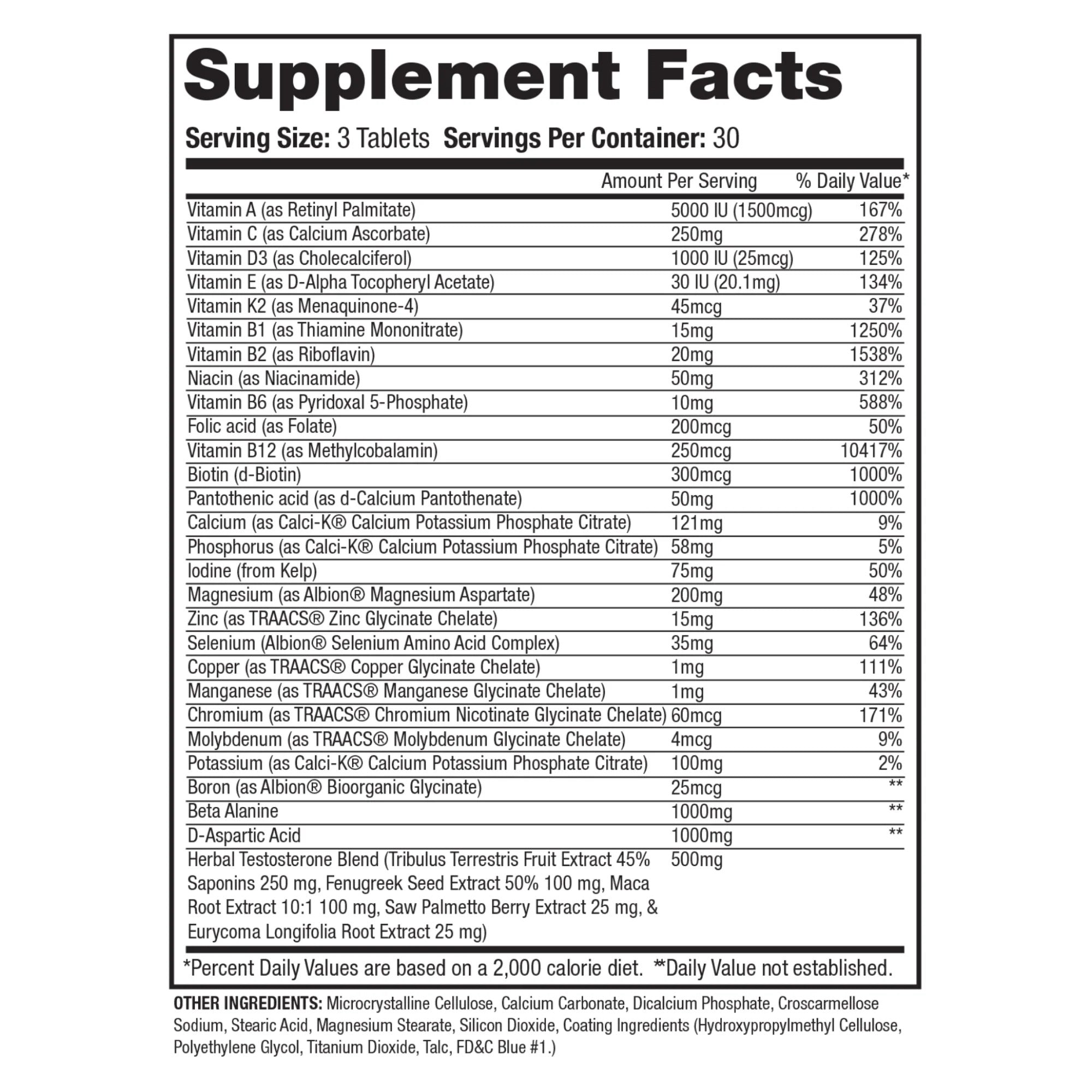 Gaspari Anavite XT-Sports Multi vitamin Extreme Tribulus Test Booster Gh(Growth) 90 Caps - Görsel 4