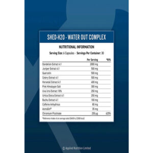 Applied Nutrition Shed-h2o Su atıcı Water Out Complex Fat Burner 180 Caps