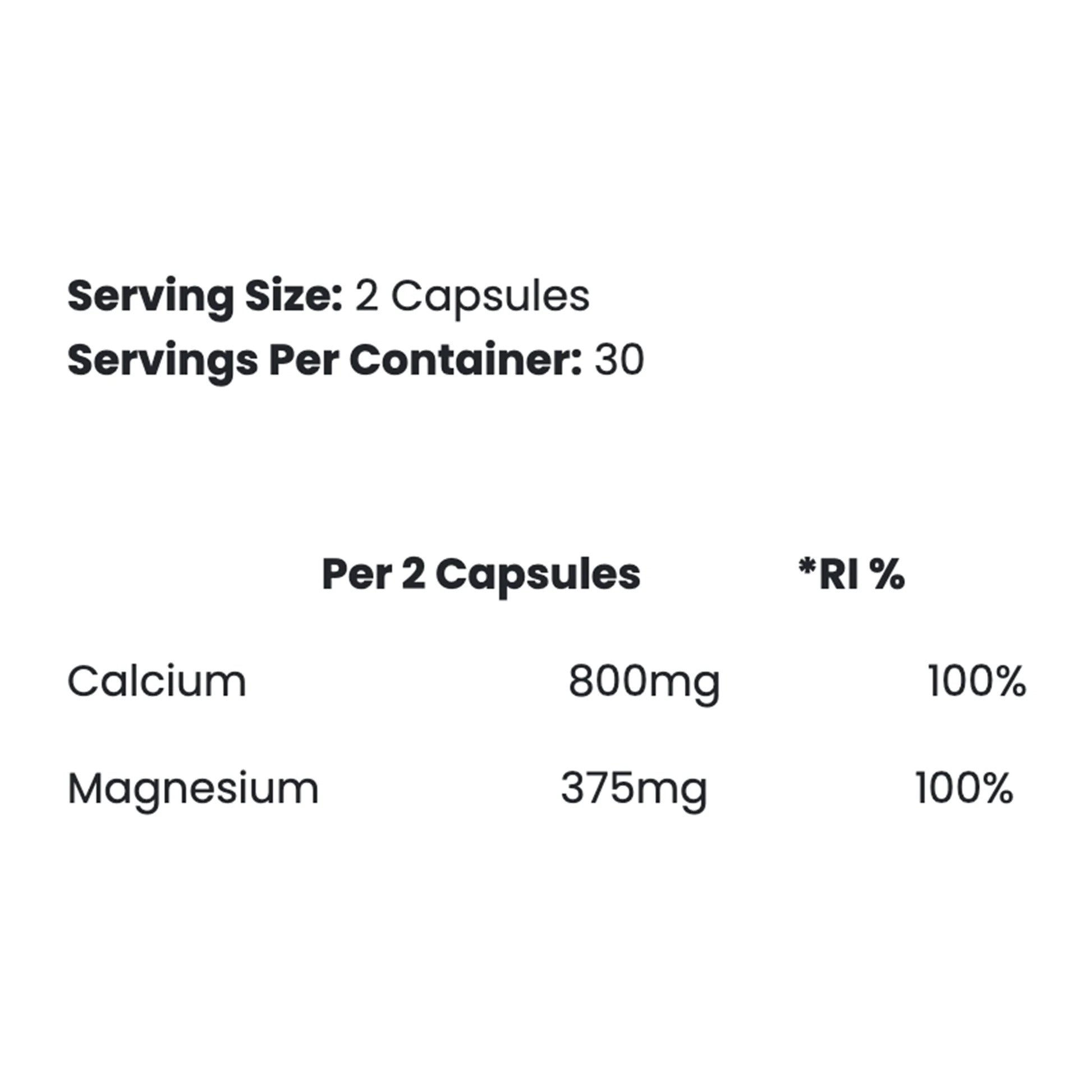 Applied Nutrition Calcium(Kalsiyum) & Magnesium(Magnezyum) 60 caps - Görsel 2