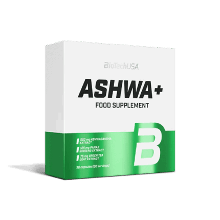 Biotech USA Ashwagandha+Panax Ginseng+Egcg+Caffeine+Green Tea 700Mg - 30 caps